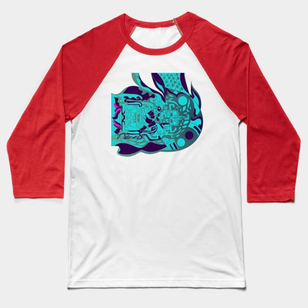 ancient space alien astronaut ecopop Baseball T-Shirt by jorge_lebeau